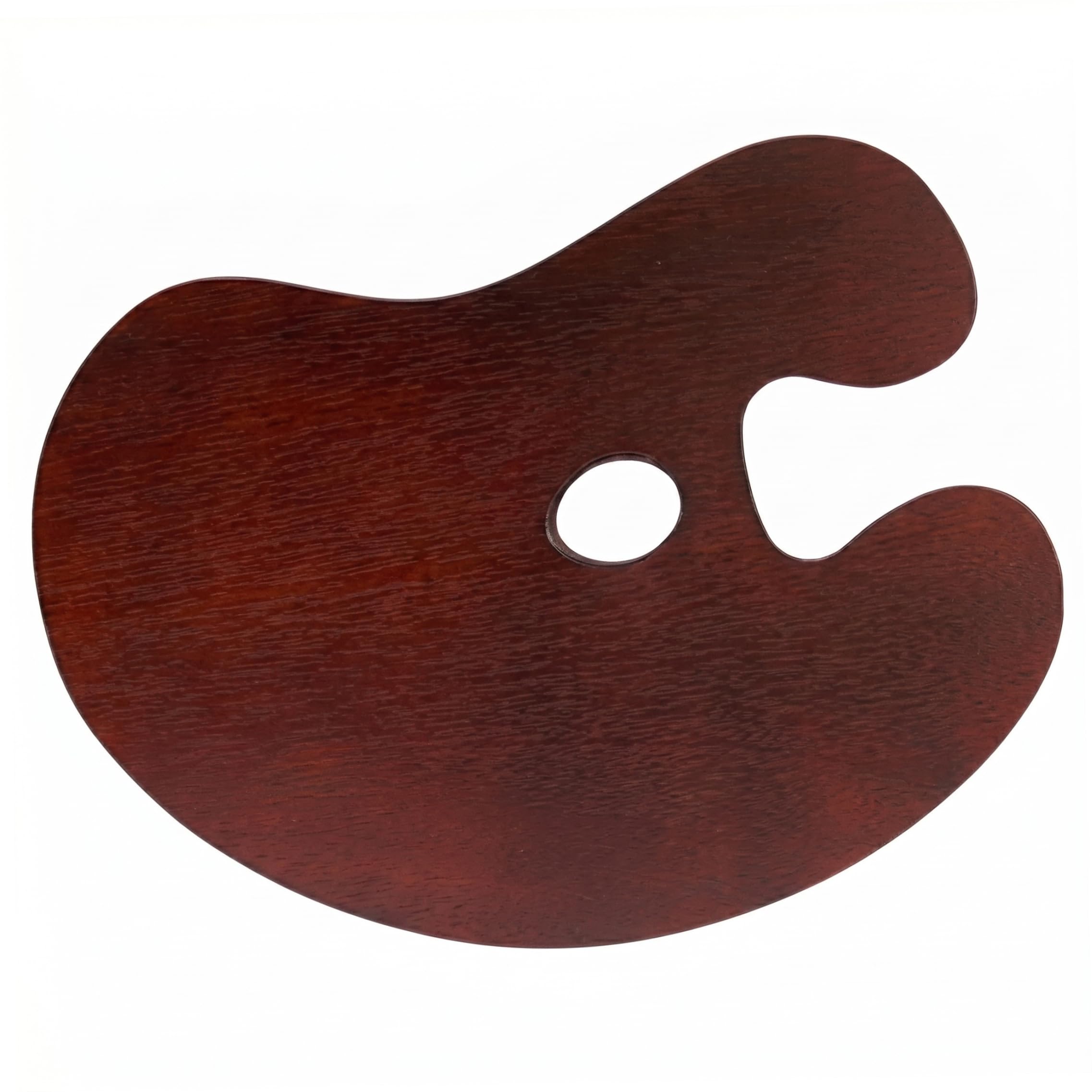 Paleta de pintura de madera sellada y ergonomía en forma de cintura de 11.81x15.75 pulgadas