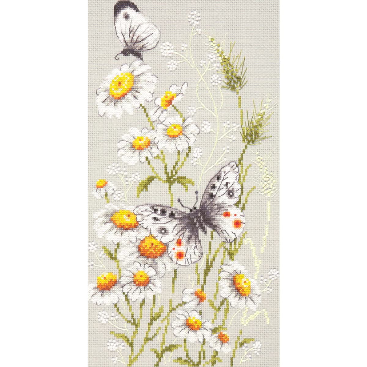 Magic needle 42-12 ZW Summer Meadow Counted Cross Stitch Kit with Zweigart Edition Cotton Multi-Coloured 18 x 31 cm