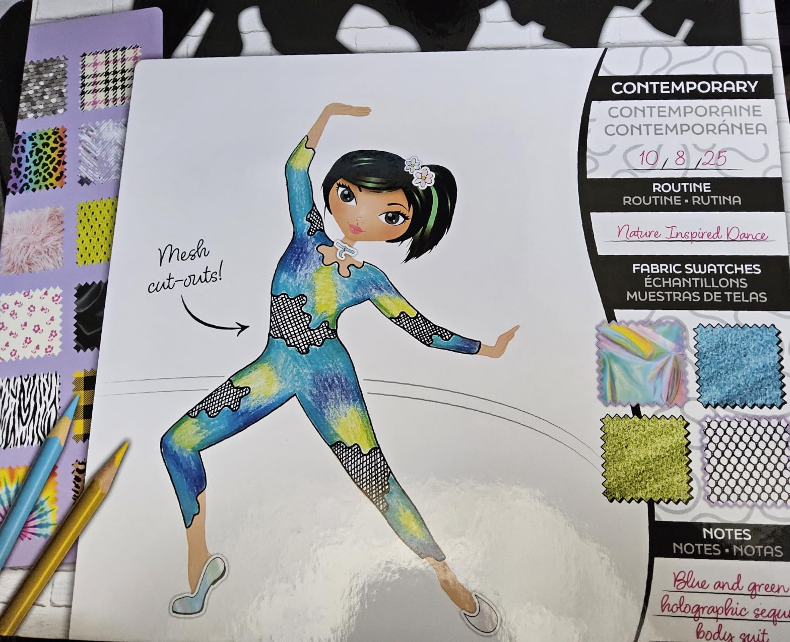 Sketchbook With Stencils And Stickers Fashion Angels Fashion