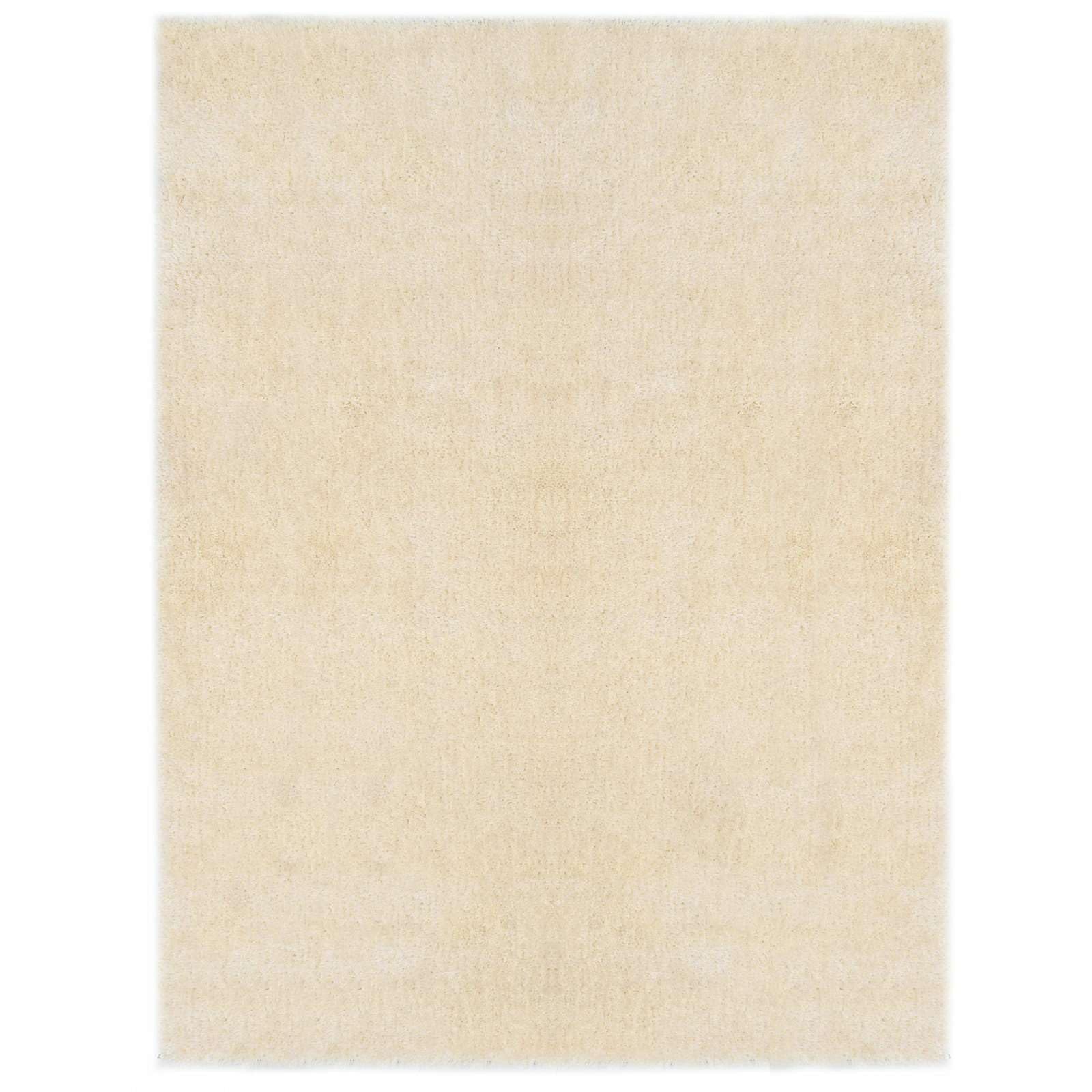 Alfombra Shaggy de polietileno suave 120x160 para pasillo cocina y baño con base antideslizante