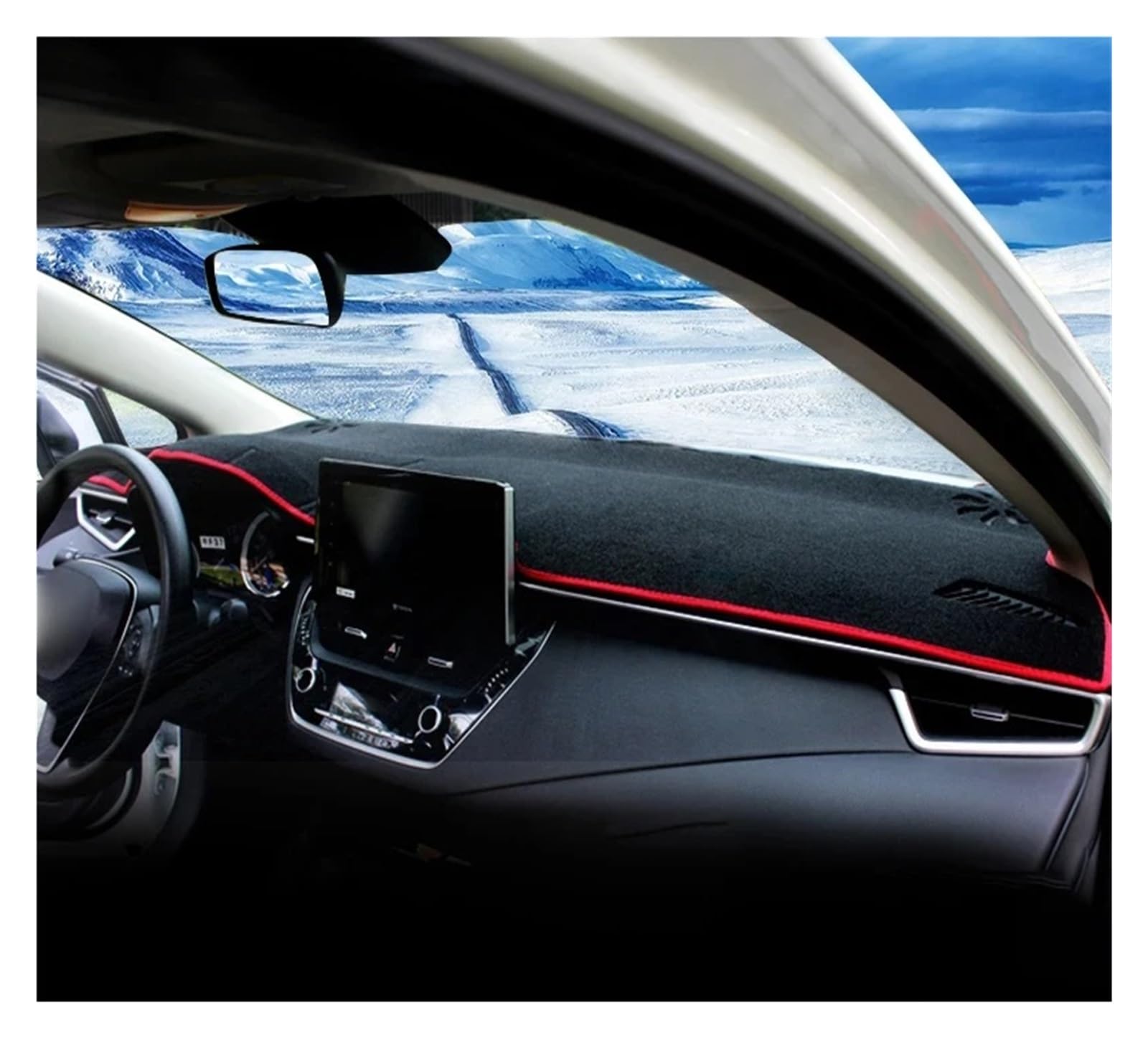 Auto Dashboardafdekmat Dashmat LHD/RHD Voor Toyota Voor Corolla E210 Voor Hybrid 2019 2020 2021 2022 2023 2024 Auto Dashboard Cover Dash Mat Zonnescherm Pad(LHD-A