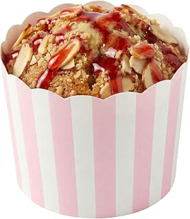 Restaurantware Baking Cups 200 Pack of 6 oz Paper Cupcake Liners Greaseproof Scalloped Oven-Safe Elegant Dessert Muffin Cups Disposable for Parties