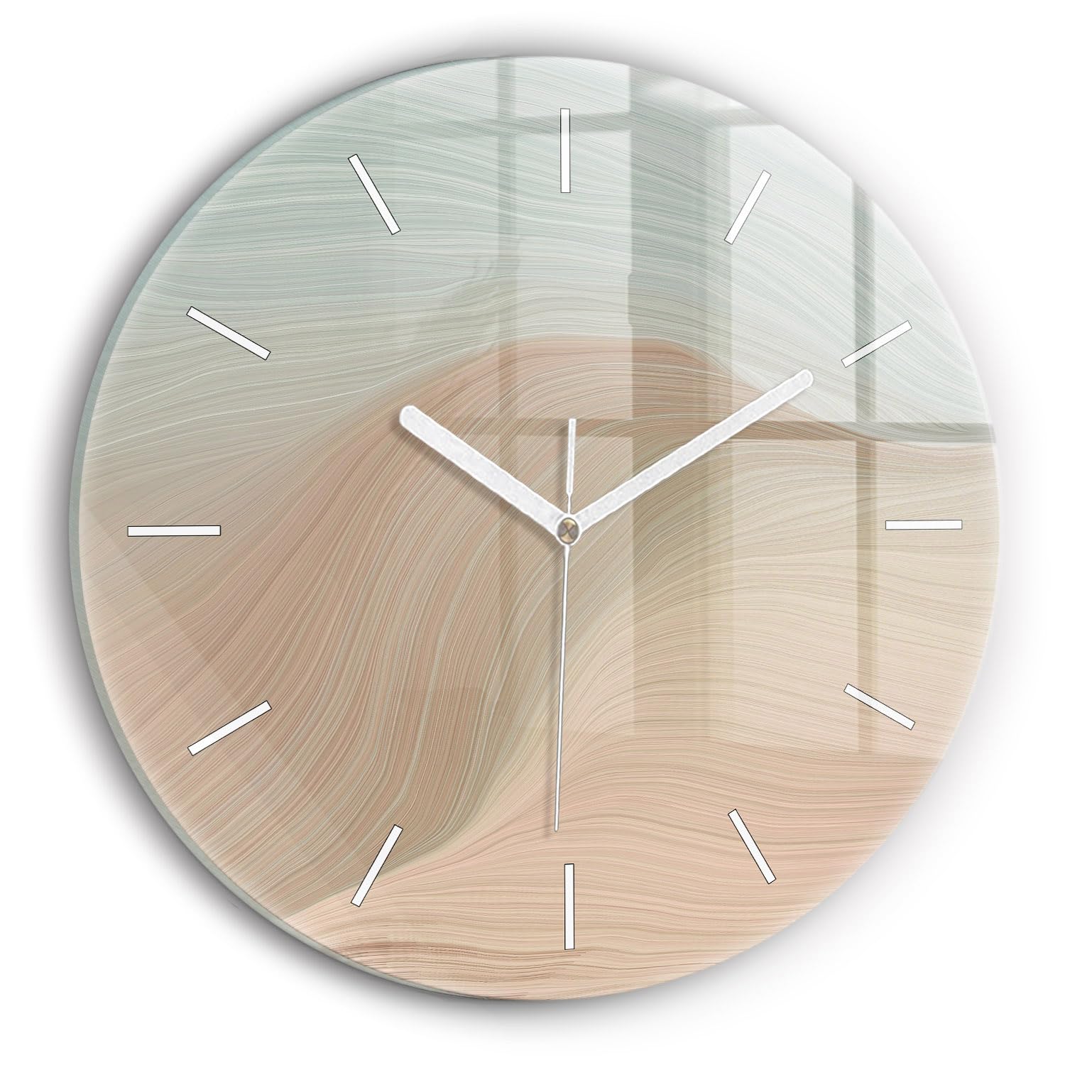 Horloge moderne Wallfluent vagues colorées donnant du dynamisme à votre décoration de salon