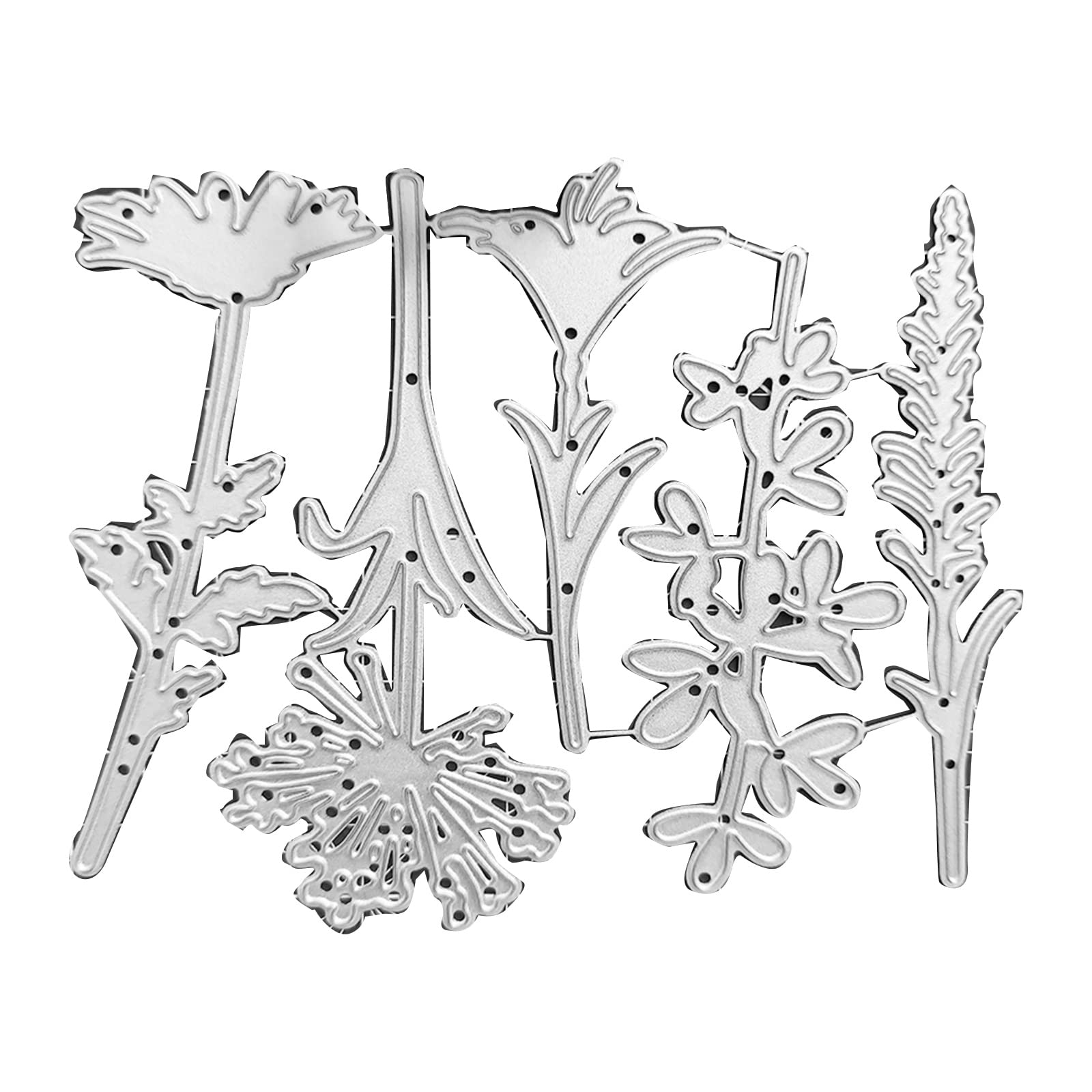 Tsophreniq Metal Die Cuts Flower Grass Cutting Dies Stencils Cutting Template for Scrapbook Album Paper Card Embossing Embossing Stencil