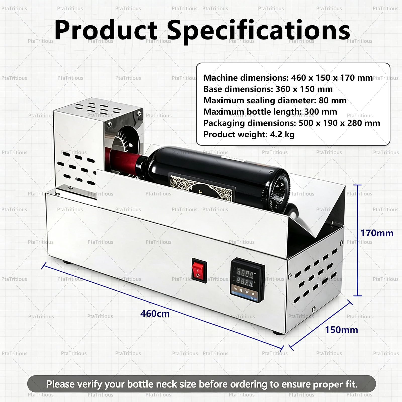 Kapselschrumpfgerät, Elektrische Schrumpfmaschine für PVC-Kapseln 600 W