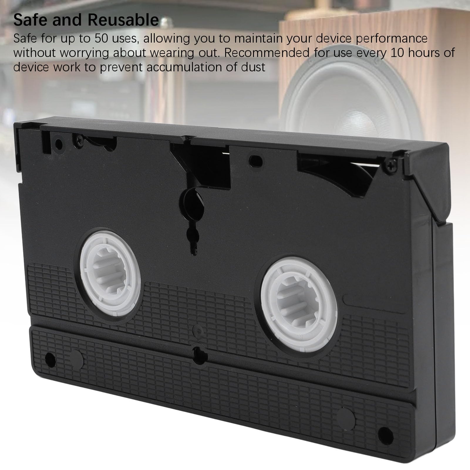 XUMIUZIY Nettoyer de Tête de Magnétoscope pour VHS, Joueurs de Magnétoscope, Technologie Sèche, Réutilisable sans Liquide Requis, Outil de Nettoyage ABS Sûr pour Les Têtes de Lecteur