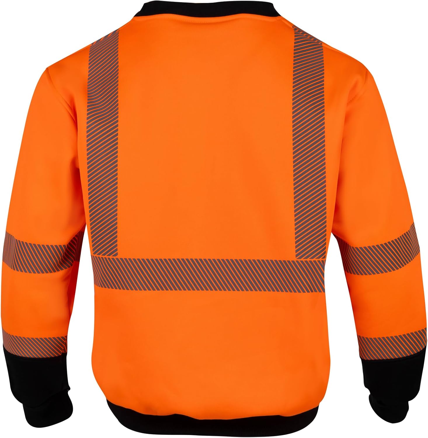 VENDACE Hi Vis Safety Sweatshirts for Men Reflective ANSI Class 3 High Visibility Construction Work Crew Sweatshirt No Hood - Image 3