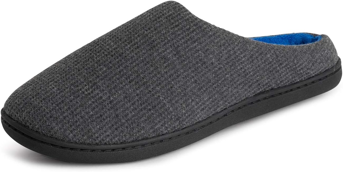 POLAR Womens Memory Foam Cushioned Slip On Rubber Sole Anti Slip Plush Winter Outdoor Indoor Slippers