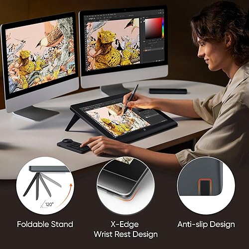 Miniatura 8 de XPPen Artist Pro 16 Gen2 2.5K 16 inch QHD Drawing Tablet with Full Laminated Anti-Glare Screen 16384 Pressure Levels X3 Pro Battery-Free Stylus 159%