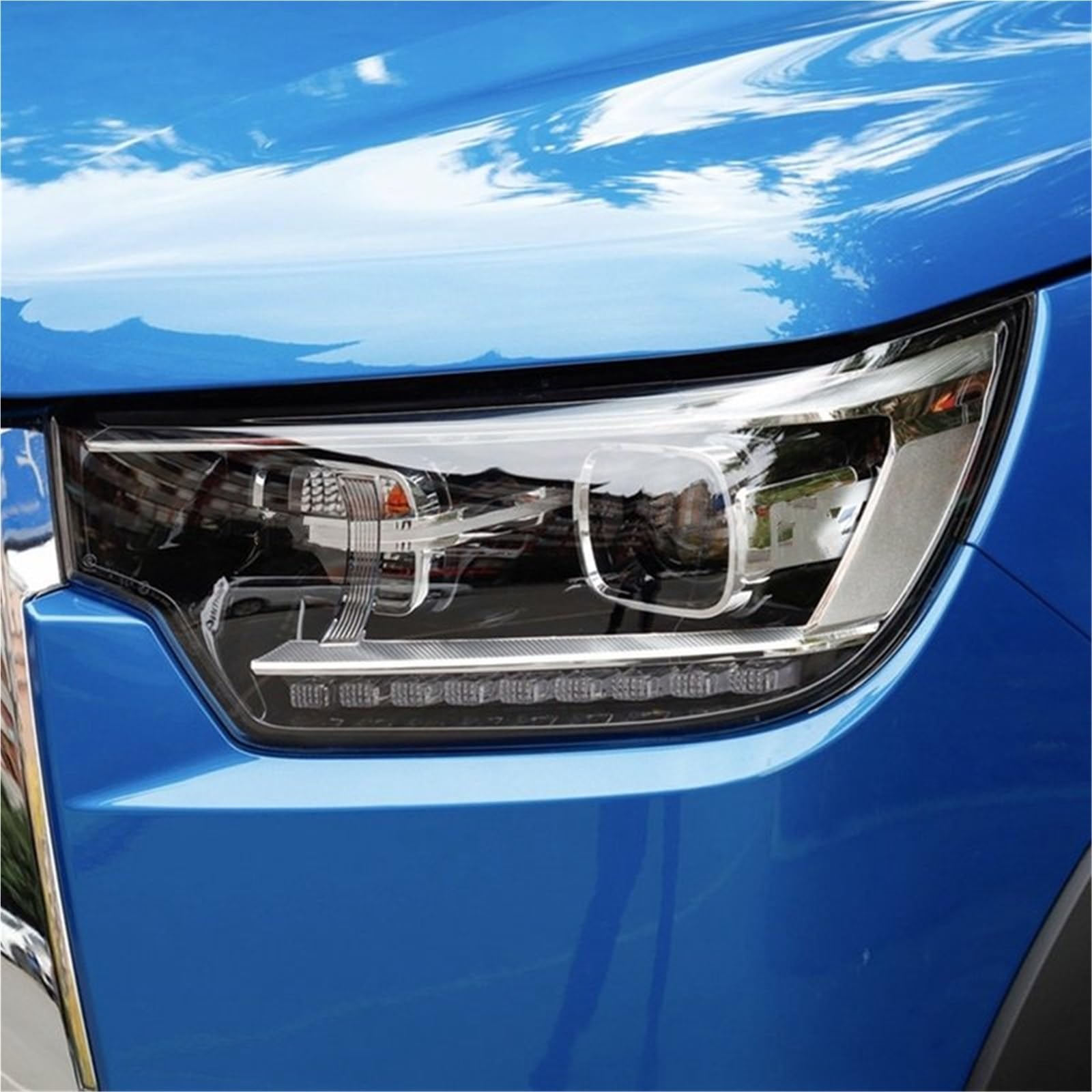 lampa przezroczysty klosz Klosz lampy przedniej reflektora samochodu przezroczysty pasuje do osłony reflektora Jac Shuailing T8 2018-2022 Nakładki na lampy samochodowe(Right)