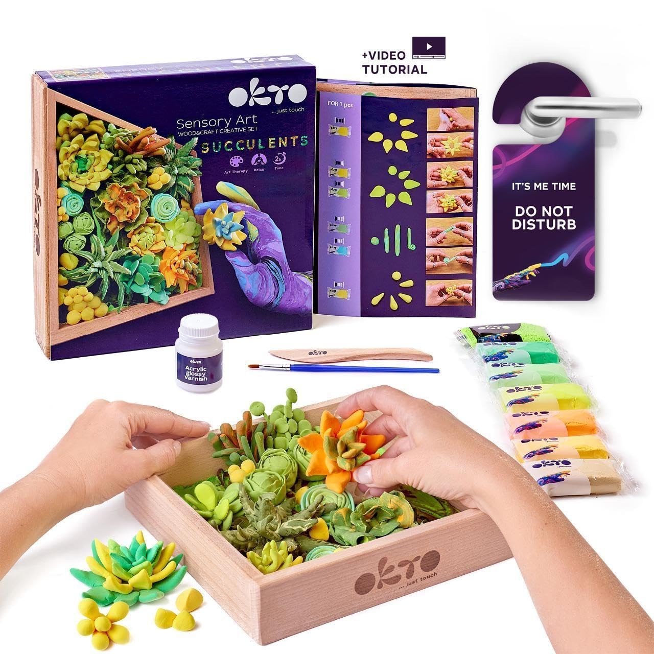 OKTO Oktoclay Energy Foam Paint Set, 10009, Multicolor, Talla única