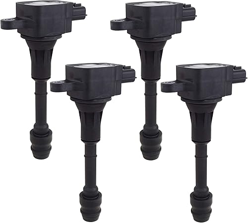 Hitachi - Juego de 4 bobinas de encendido OEM para Nissan Altima Sentra X-Trail 2.5L L4