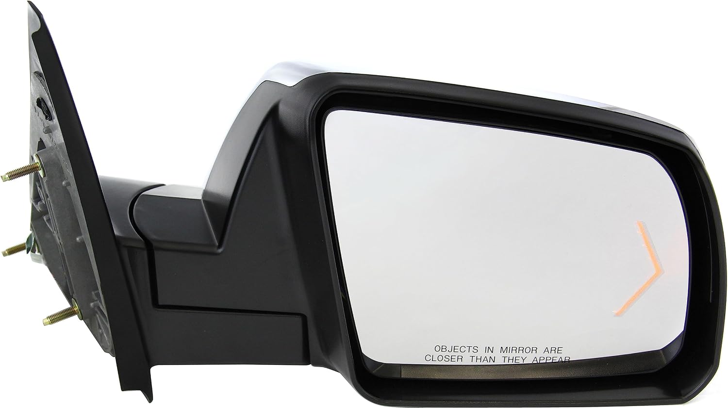 Go-Parts - Right (Passenger) Mirror for 2008-2013 Sequoia and 2007-2013 Tundra, Non-Towing, Power-Controlled, Power-Folding, Heated, Chrome, with Puddle and Signal Lights, Without Memory, Limited