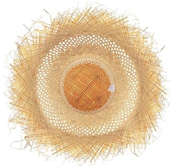 GEMVIE Straw Sun Hat Large Brim Sun Protect Raffia Summer Beach Hat Adjustable