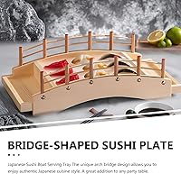 Vista 5 de Bandeja para servir sushi Platos de puente de gran capacidad para eventos de restaurante