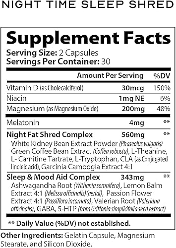 Miniatura 7 de Píldora de pérdida de peso para dormir por la noche, quemador de grasa rápido, supresor del apetito, bloqueador de carbohidratos, refuerzo del