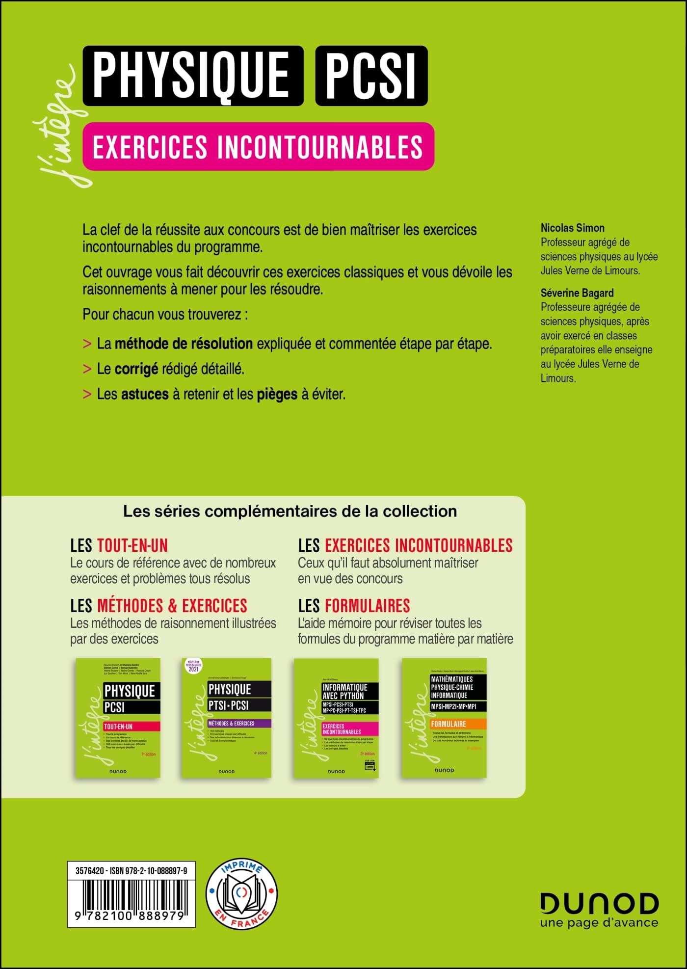 Physique, exercices incontournables, PCSI - 6e éd.: Exercices incontournables
