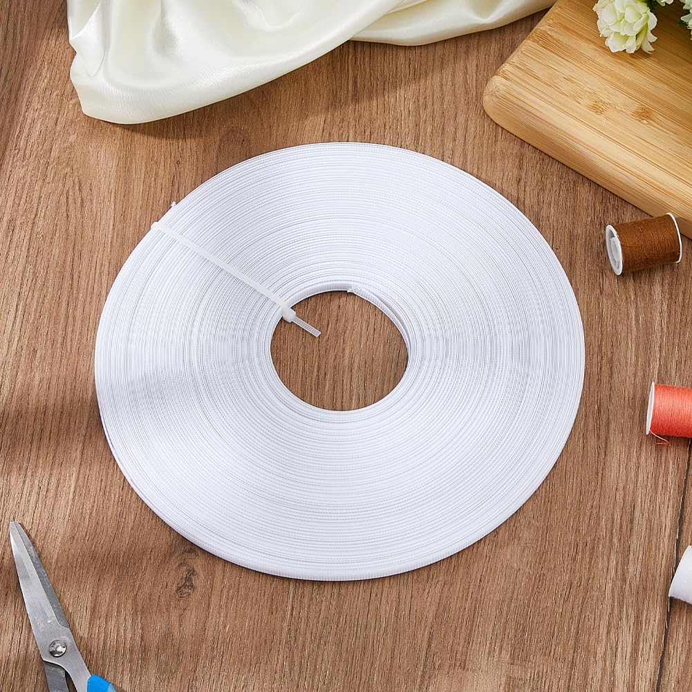 DICOSMETIC 43.74 Yards Polyester Boning for Sewing 7mm Wide Sew-Through Low Density Boning White Sewing Boning Sewing Corset Boning for Corsets Nursing Caps - Image 4