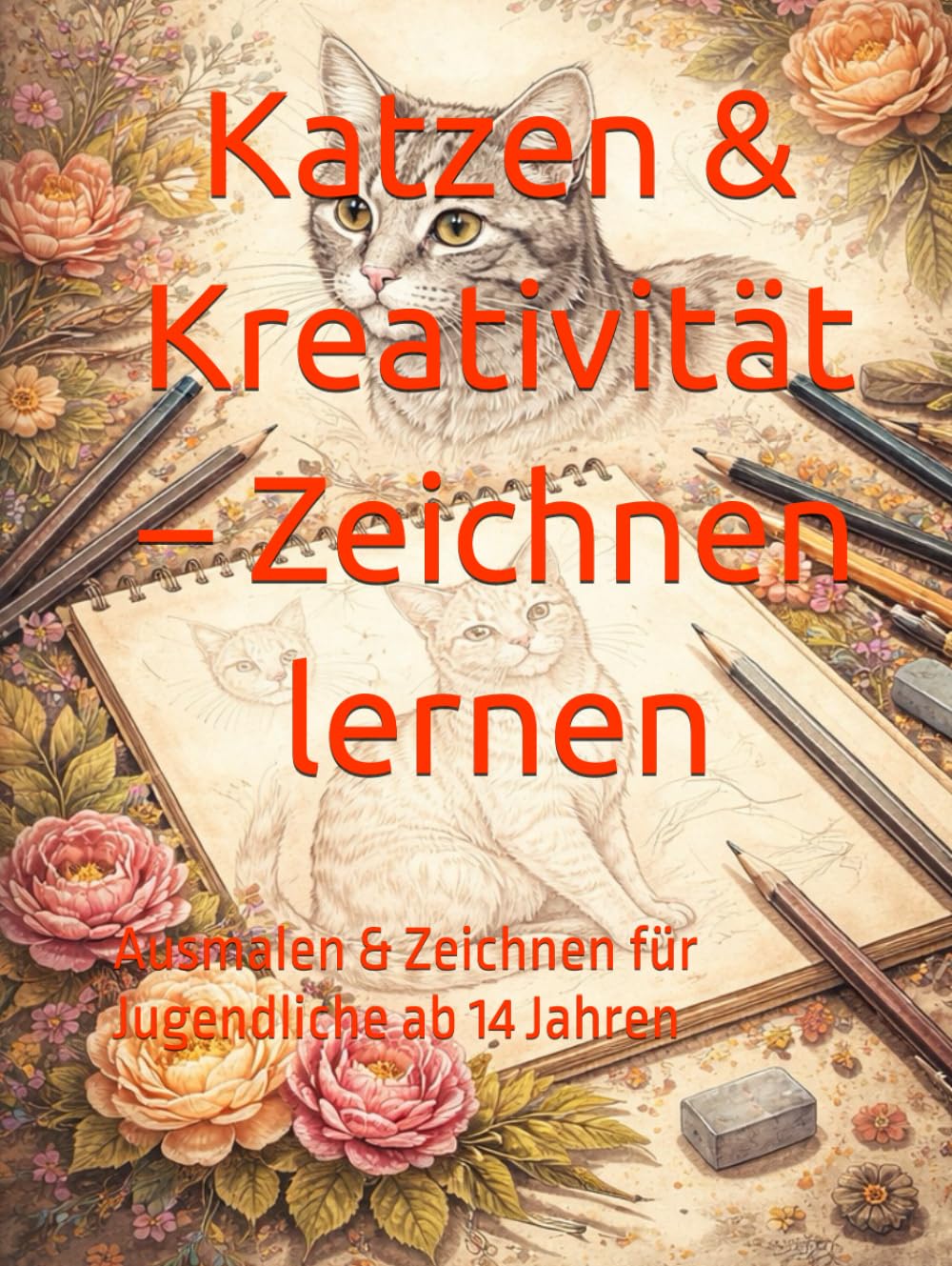 Katzen & Kreativität – Zeichnen lernen: Ausmalen & Zeichnen für Jugendliche ab 14 Jahren