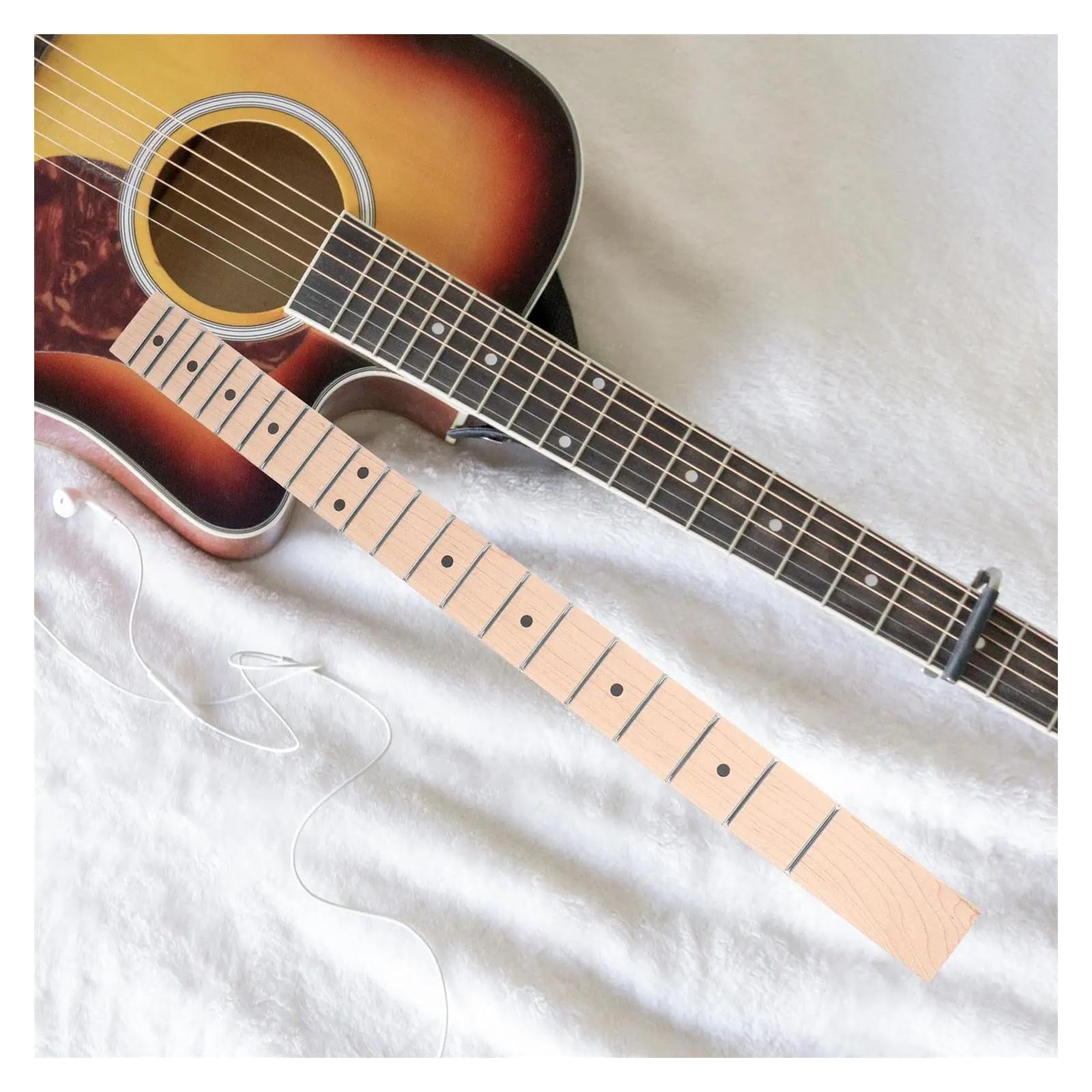 manico della chitarra Parte di ricambio per tastiera con manico per chitarra elettrica a 21 tasti