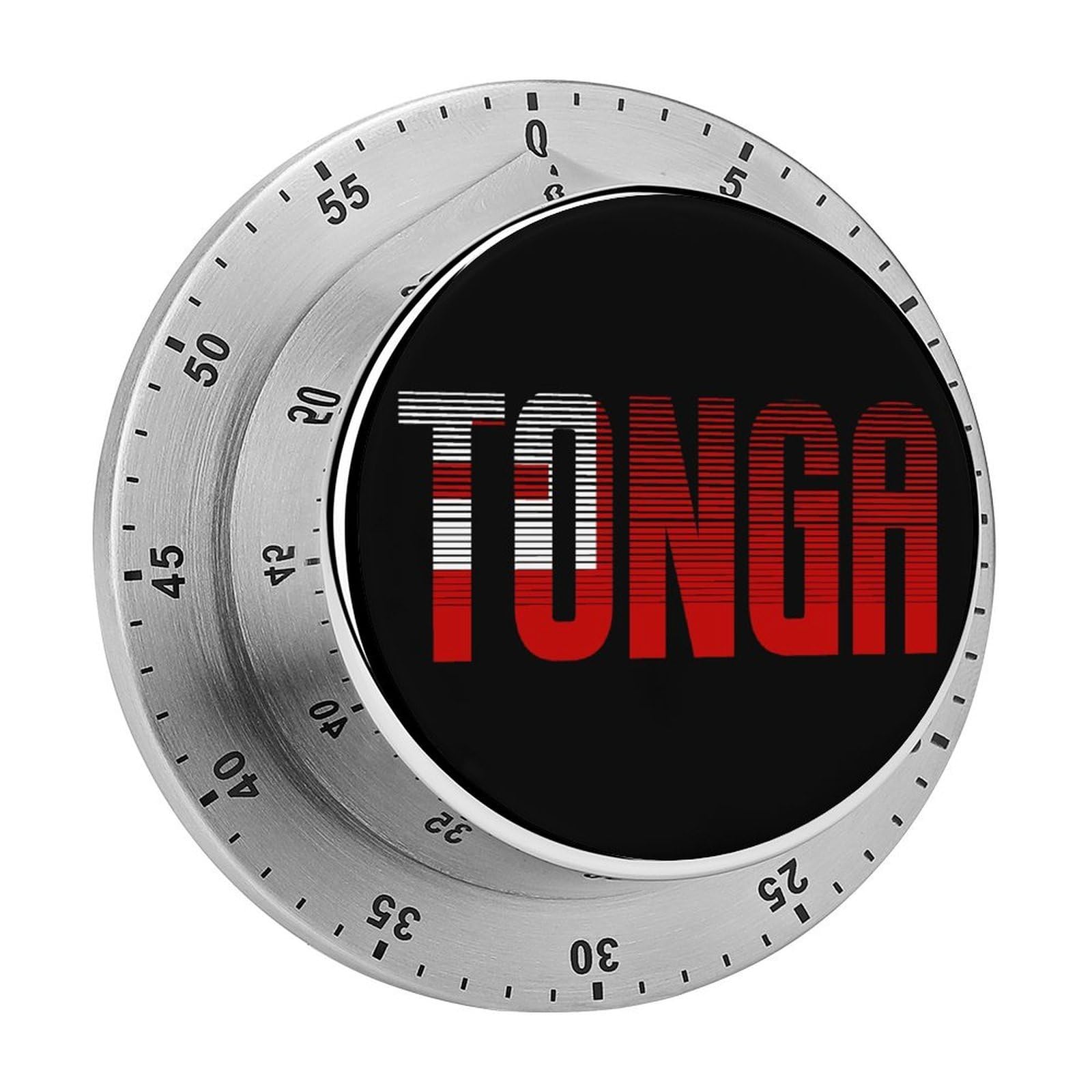 Tonga Flag Magnetic Timer for Kitchen Cooking Productivity Stainless Steel Timers with Alarm