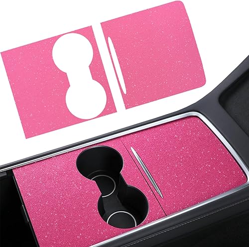 Kit de cubierta de consola central para Tesla Model Y y Model 3 2020 2021 2022 2023, accesorios interiores calcomanías de decoración para Tesla