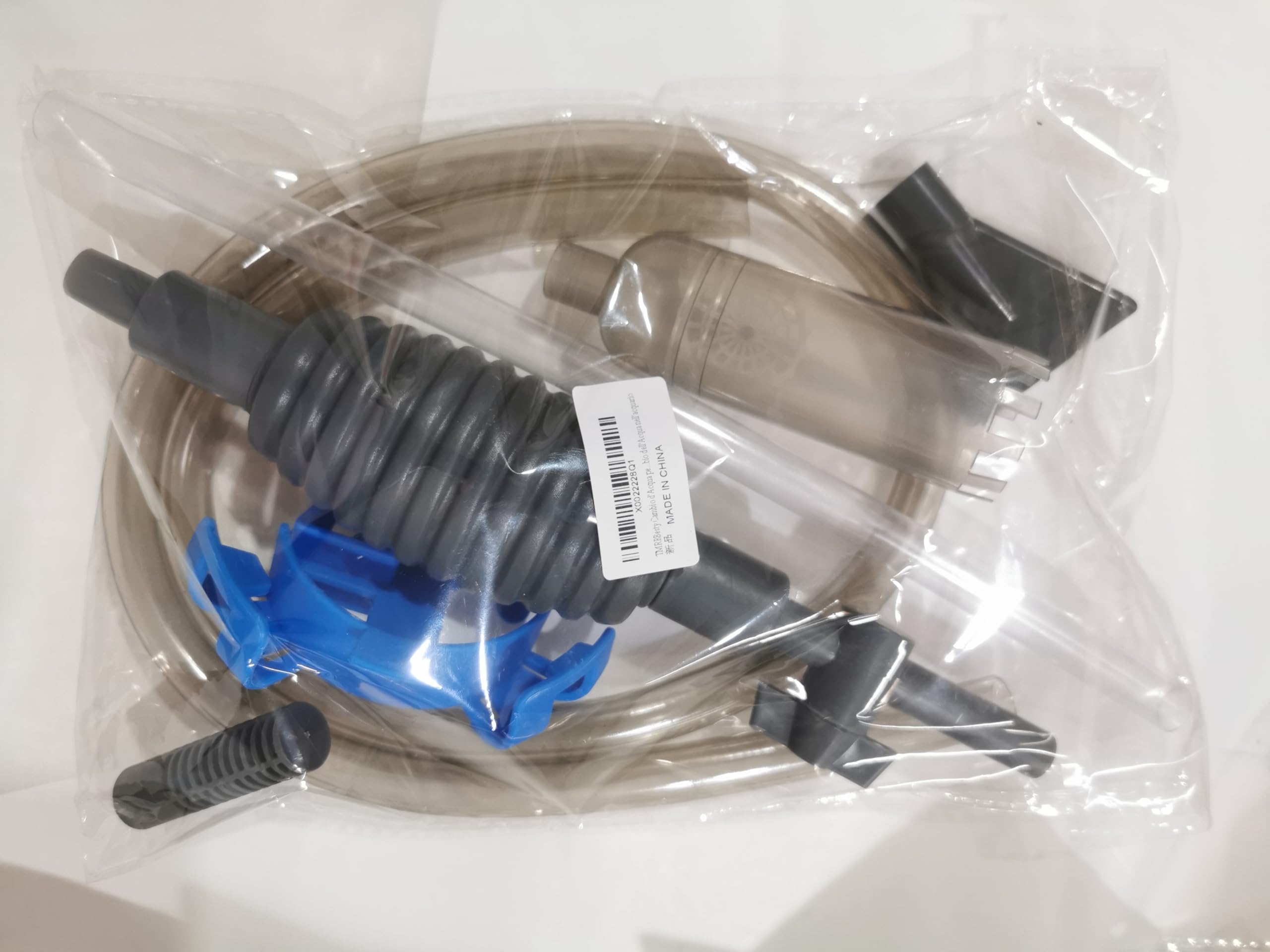 Sifonador Acuario para Cambio de Agua,Sifón Acuario,Cambiador de Agua de Acuario,Cambiador De Agua,Limpiador de acuarios,Con 2 cabezas de succión y pinzas de tubería para limpiar y reemplazar el agua