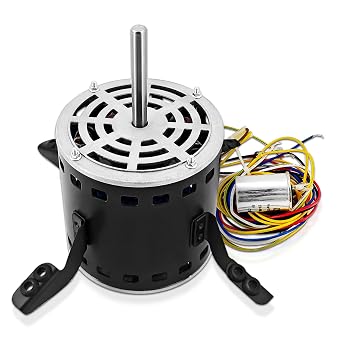 5KCP39LGV569BS Furnace Blower Fan Motor HC43TE113 1/2 HP 115V 1075 RPM 3-Speed 60Hz HC43TQ113 with Capacitor for Carrier for Bryant for Payne for GE for Genteq Condenser Motor Replace# HC43TE113A