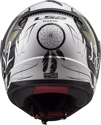 Miniatura 2 de LS2 Helmets Rapid Mini - Casco de atrapasueños (camaleón/blanco brillante, juvenil S)