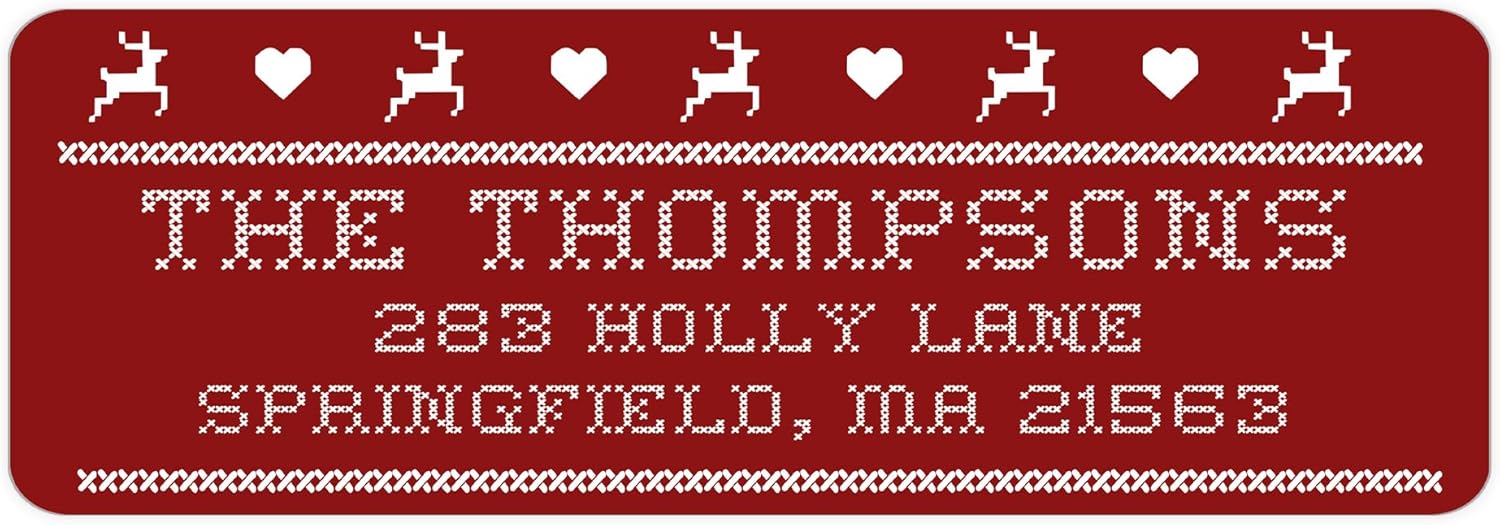 Custom Address Labels Personalized Return Address