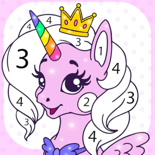 Unicorn Color By Number