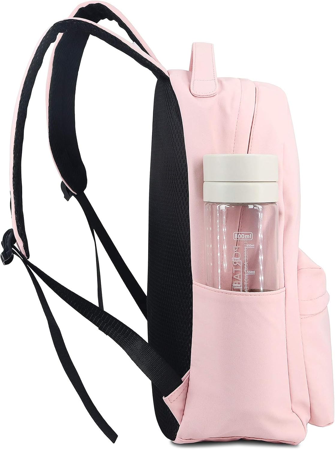 Roffatide Anime Kamado Nezuko Backpack Printed Schoolbag Lightweight Nylon Bookbag Daypack Pink