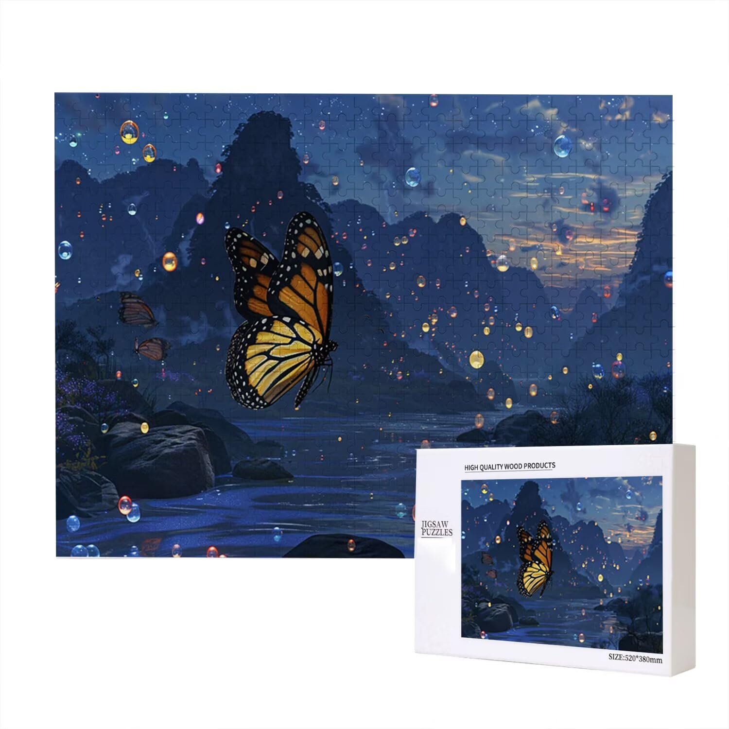 Jigsaw Puzzle, 4000 Pezzi Puzzle Classici, Farfalla Puzzle Rilassamento Intelligence, Mpossibile Difficile Puzzle Impegnativo per Adulti Puzzle Gioco Familiare, Regalo per Amore Amico Vista fr0-956