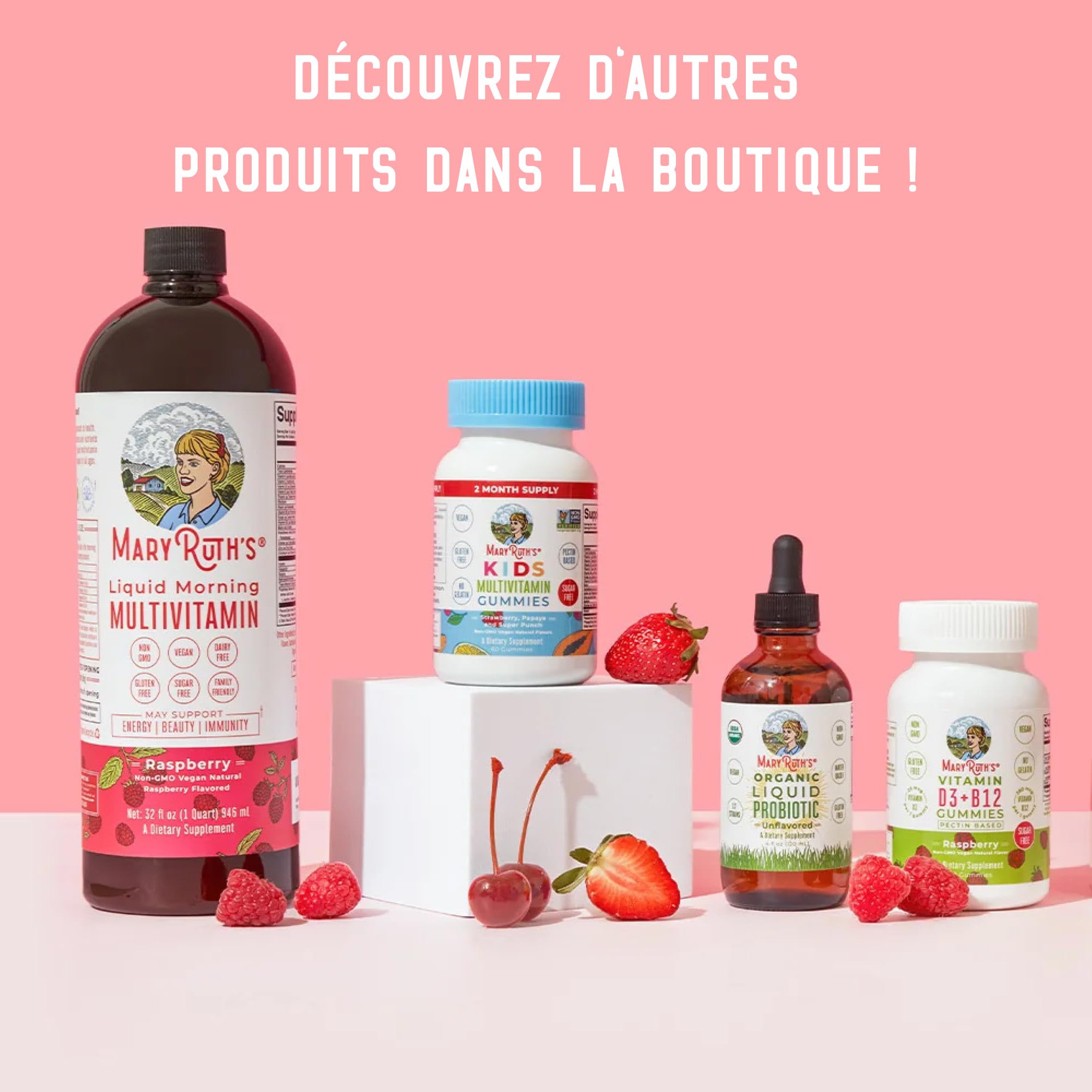 MaryRuth Organics, Liquid Iron, Ferro Liquido Vegano, 450 ml, Testato in Laboratorio, Vegetariano, Senza Glutine, Senza Soia, Senza OGM