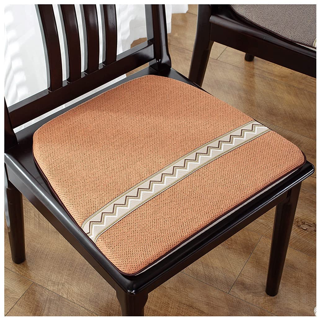 Coussin de chaise de cuisine antidérapant en U lavable - Lot de 2