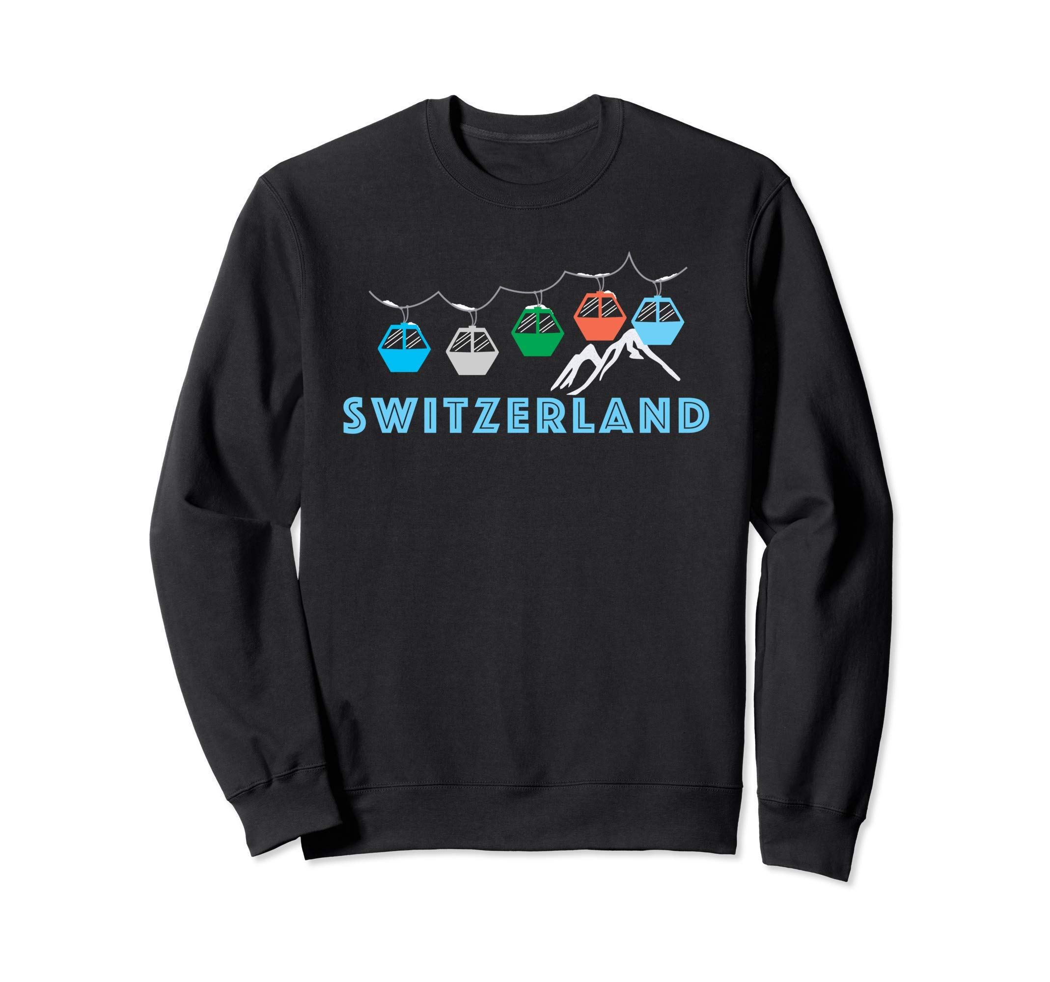 Switzerland Ski Mountain Gondola - Switzerland Sweatshirt
