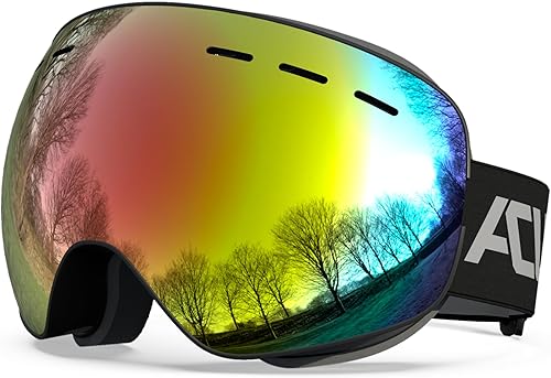 ACURE Ski Goggles, OTG - Over Glasses Snow Snowboard Goggles, Anti Fog, 100% UV400 Protection for Men Women Kids disponible en Yaxa Colombia