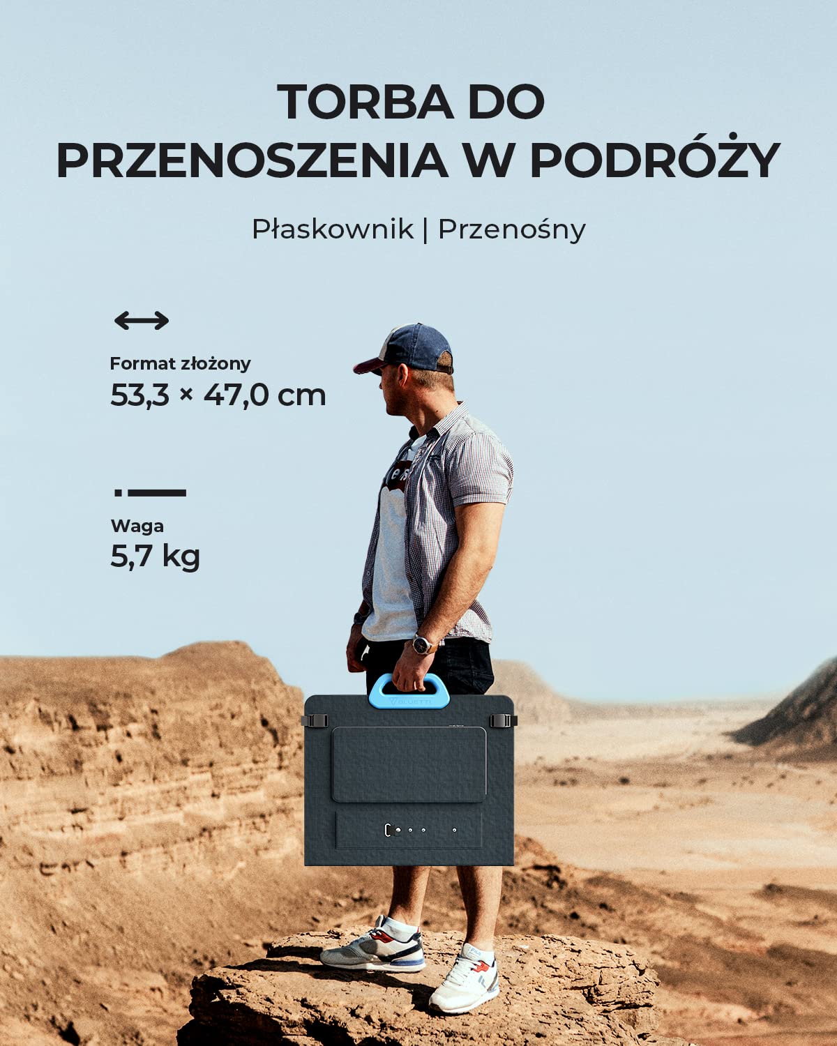 BLUETTI Panel słoneczny 120 W, PV120, składany moduł solarny do przenośnych generatorów solarnych, moduł fotowoltaiczny, instalacja solarna do systemu niezależnego od sieci, do ogrodu, na balkon, do