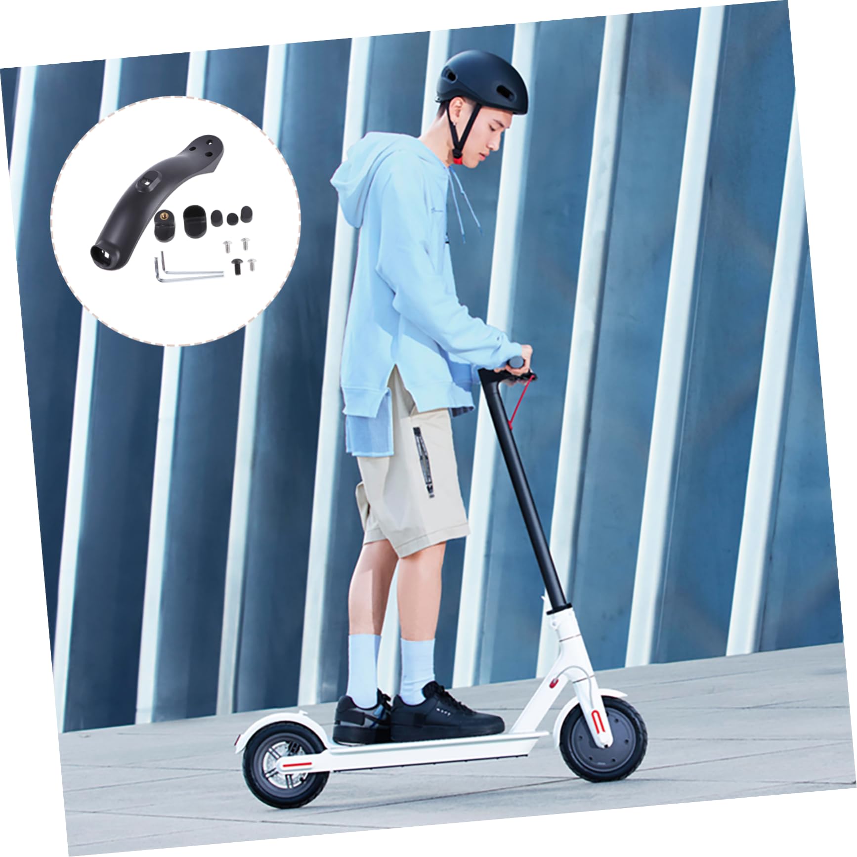 Toyvian Parafanghi Posteriori per Monopattini Elettrici Accessorio Ricambio Resistente per Protezione e Installazione Facile Design Rinforzato Compatibile Altri