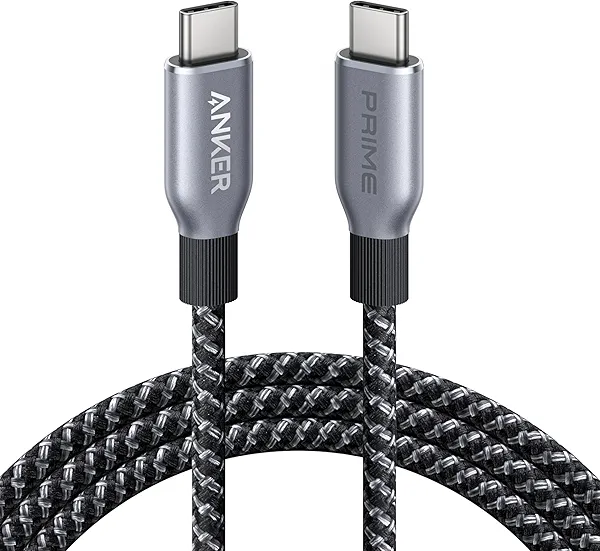 Anker Prime USB C to USB C Cable, 240W Fast Charging Cord, Upcycled-Braided Nylon with 100-Year Bend Durability for iPhone 17 Series, MacBook, Galaxy S24(6 FT)