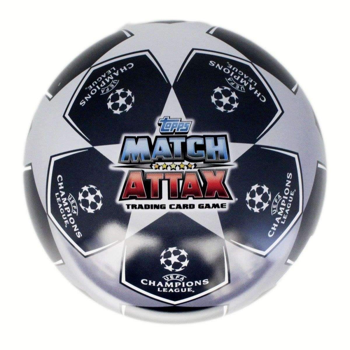 Topps Champions League Metal Tin Ball - with 70 Trading Cards inside - Season 2016-2017