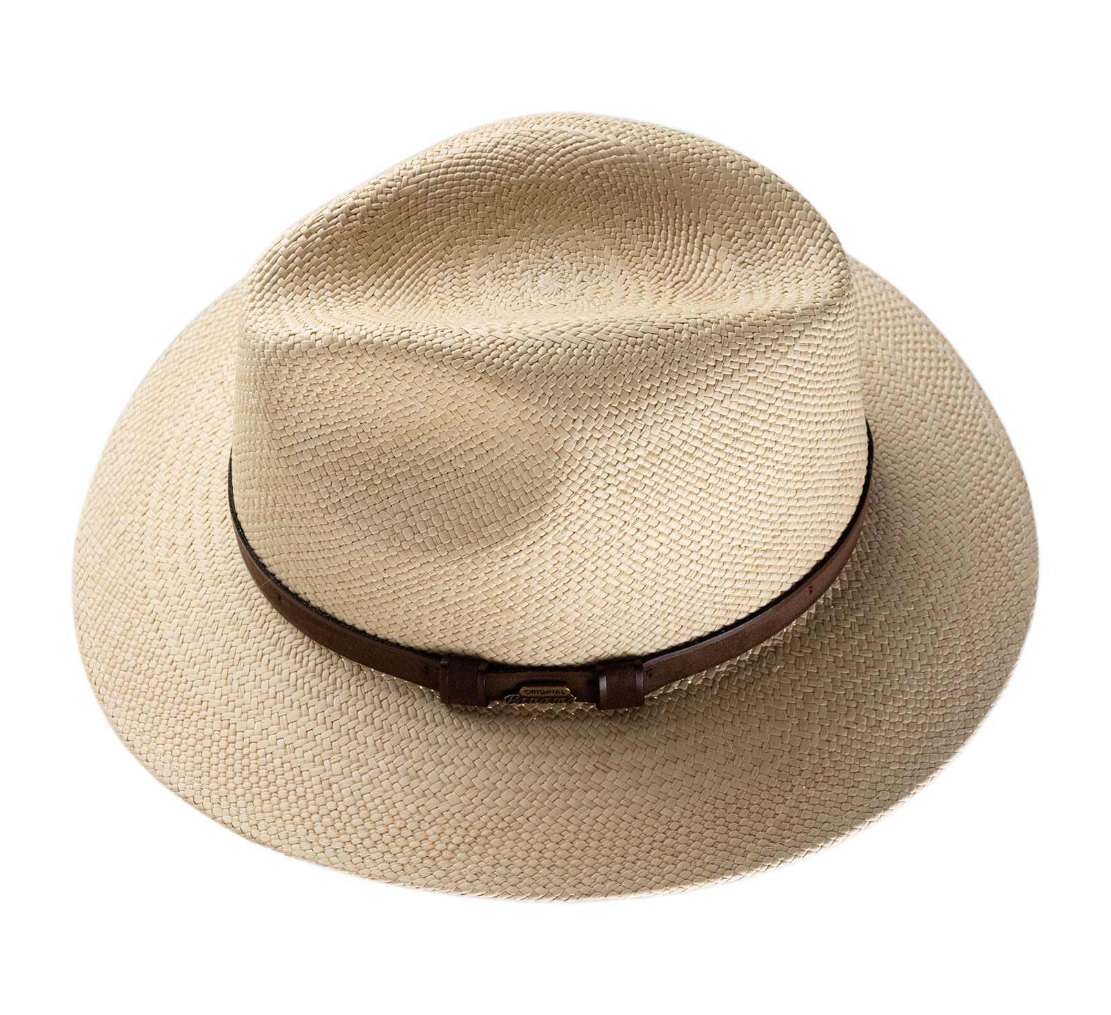 Fedora Hut ausladende Krempe Panama Brisa Belt