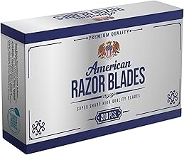 American Razor Blades by The Shave Factory - Super Sharp Double Edge Razor Blades, Japanese Steel, New Value Pack (200)