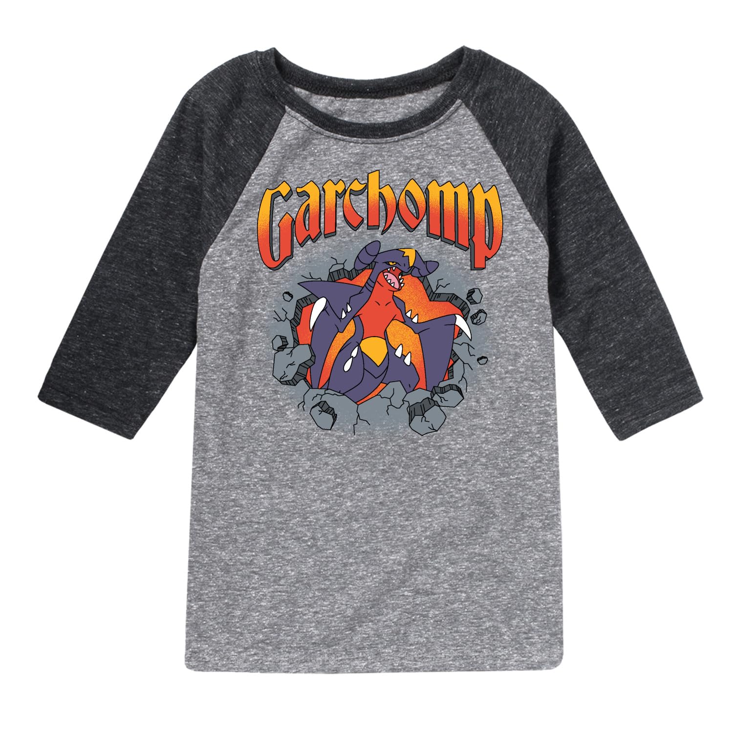 Pokémon - Garchomp Rocks - Youth Raglan T-Shirt
