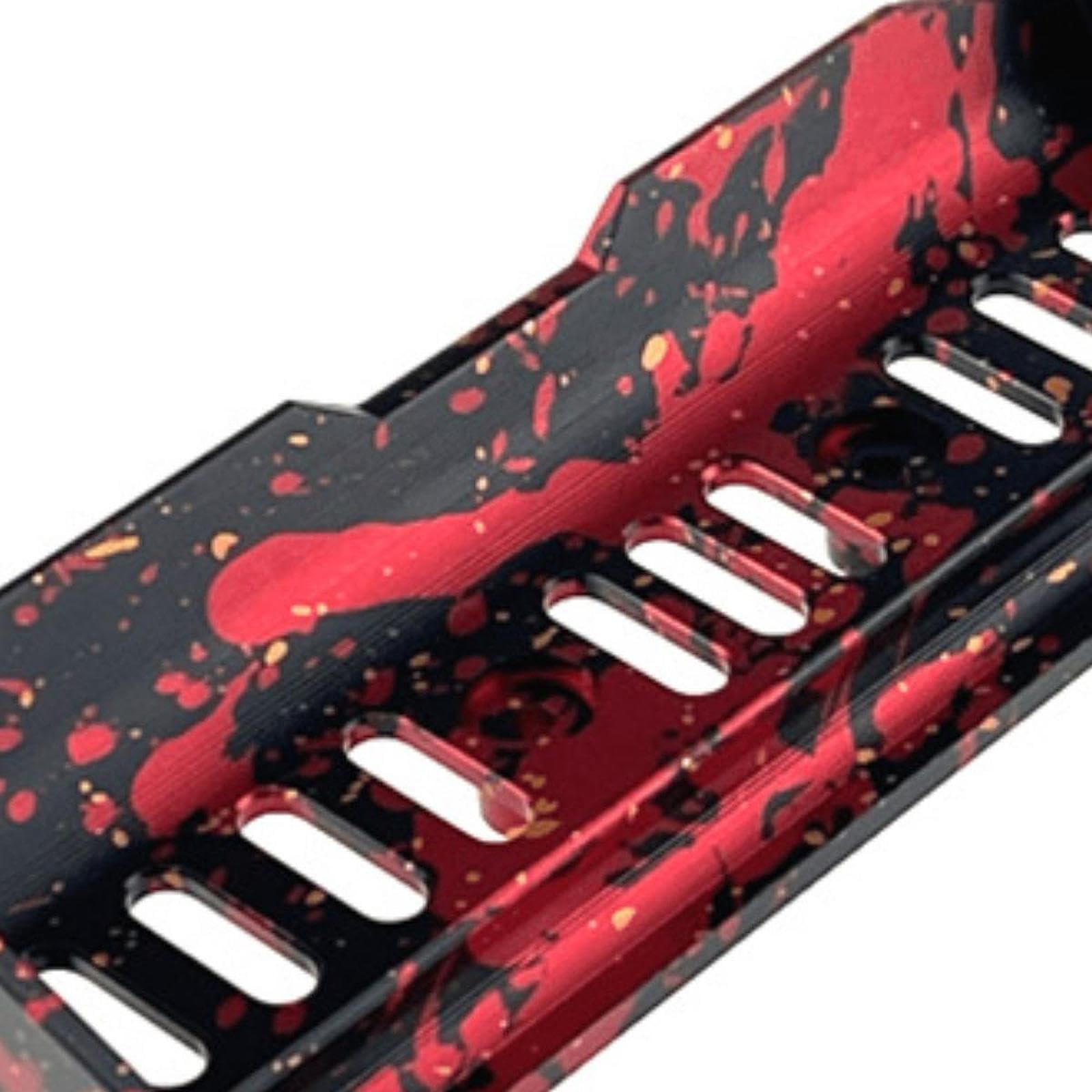 Soporte de Fijación de Cola RC, Accesorio de Simulación Resistente, Modificado para Bricolaje, Reemplaza El Alerón Trasero para Coche RC 1/16 16213 16, Negro Rojo