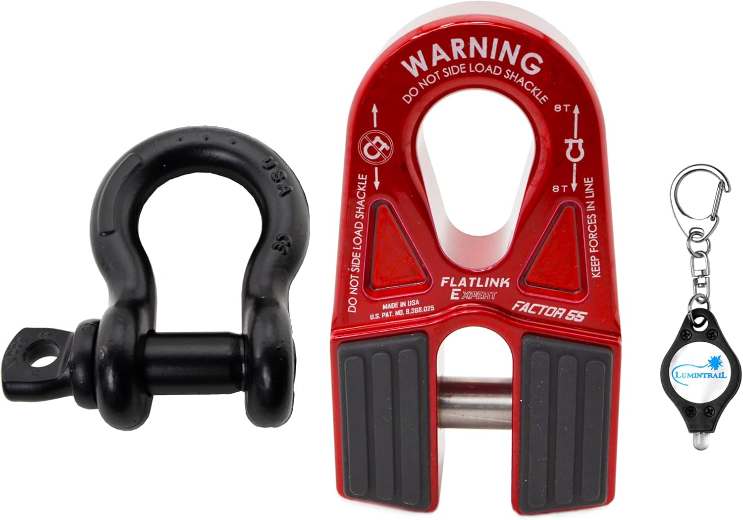 Factor 55 FLATLINK E Expert Winch Shackle Mount RED (0008001