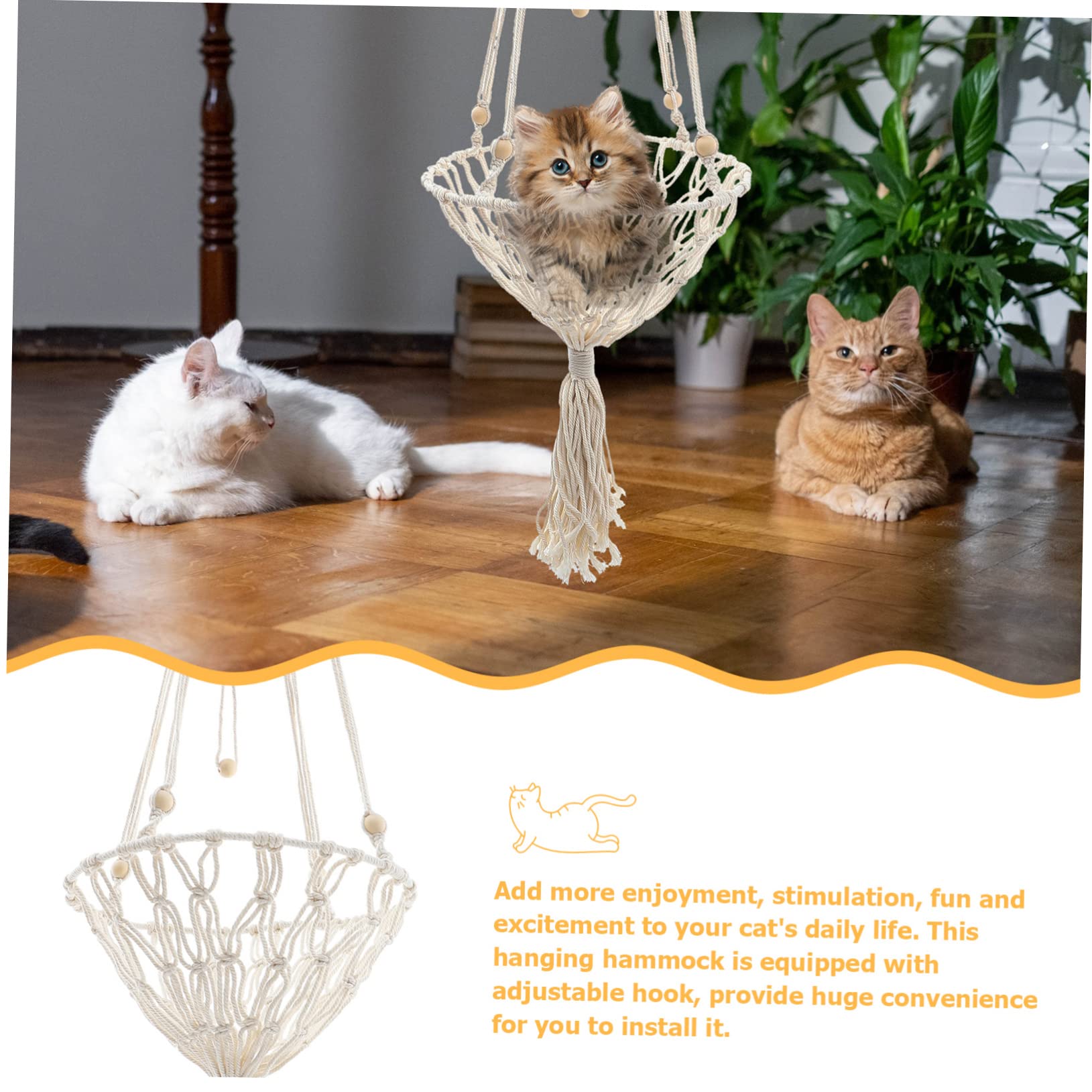 Amosfun 3st Haustier Hängematte Katze Heizkörperbett Katzenhängematte Katzenbett Fenster Käfig Balsam Wandmöbel Für Katzen Wurf Fensterplatz Für Katzen Katzentrage Groß Baumwollfaden Khaki