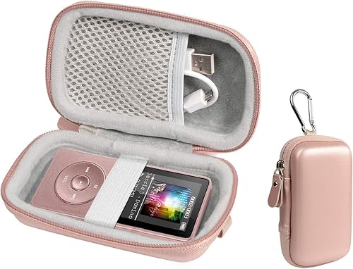 Funda para auriculares inalámbricos tipo cargador como Sony WF1000XBM1, SOL Republic Amps y reproductor de MP3 como Soulcker, AGPTEK A01T, U1, B03,