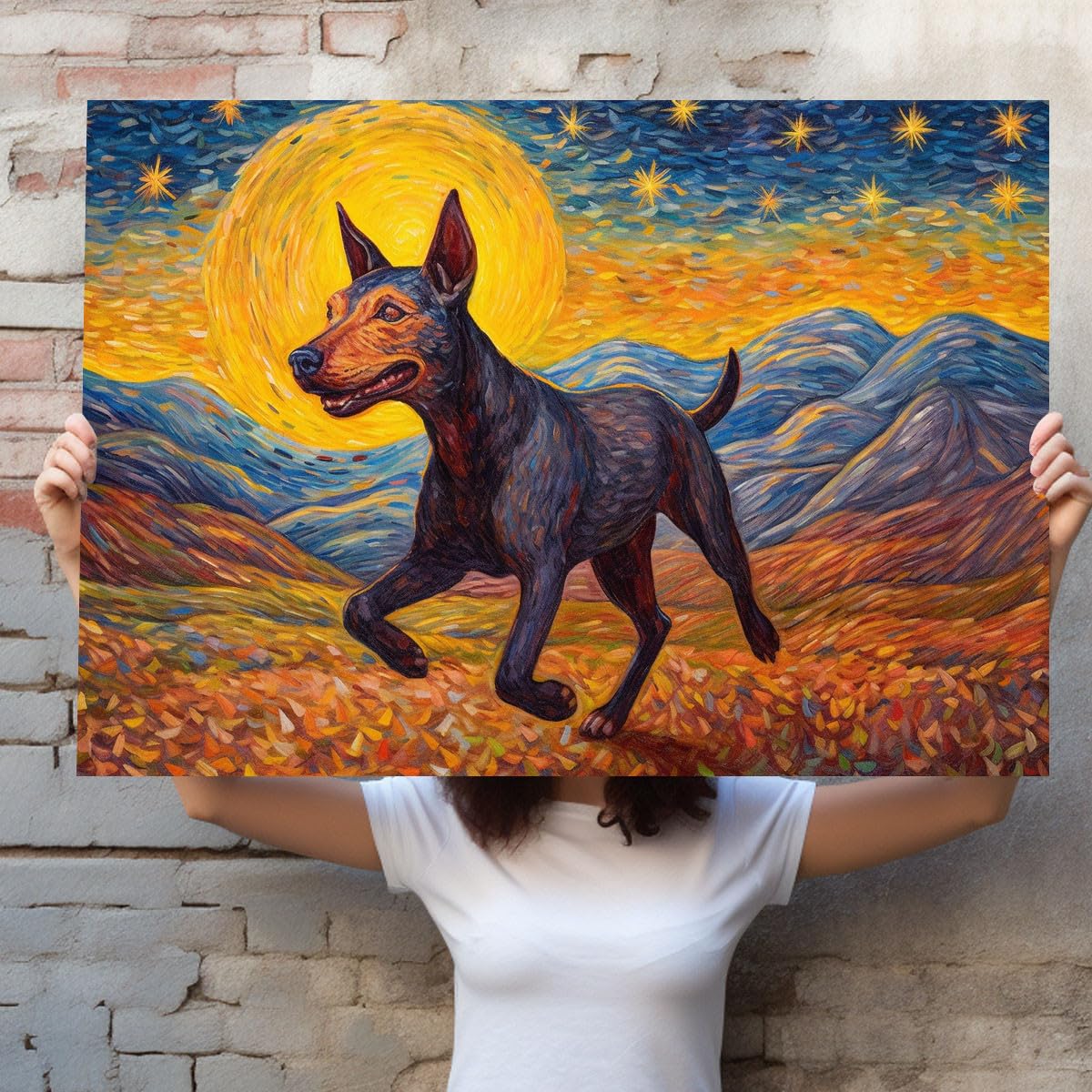 Amazon.com: Customized Dog,Xoloitzcuintli Dog Canvas Wall Art