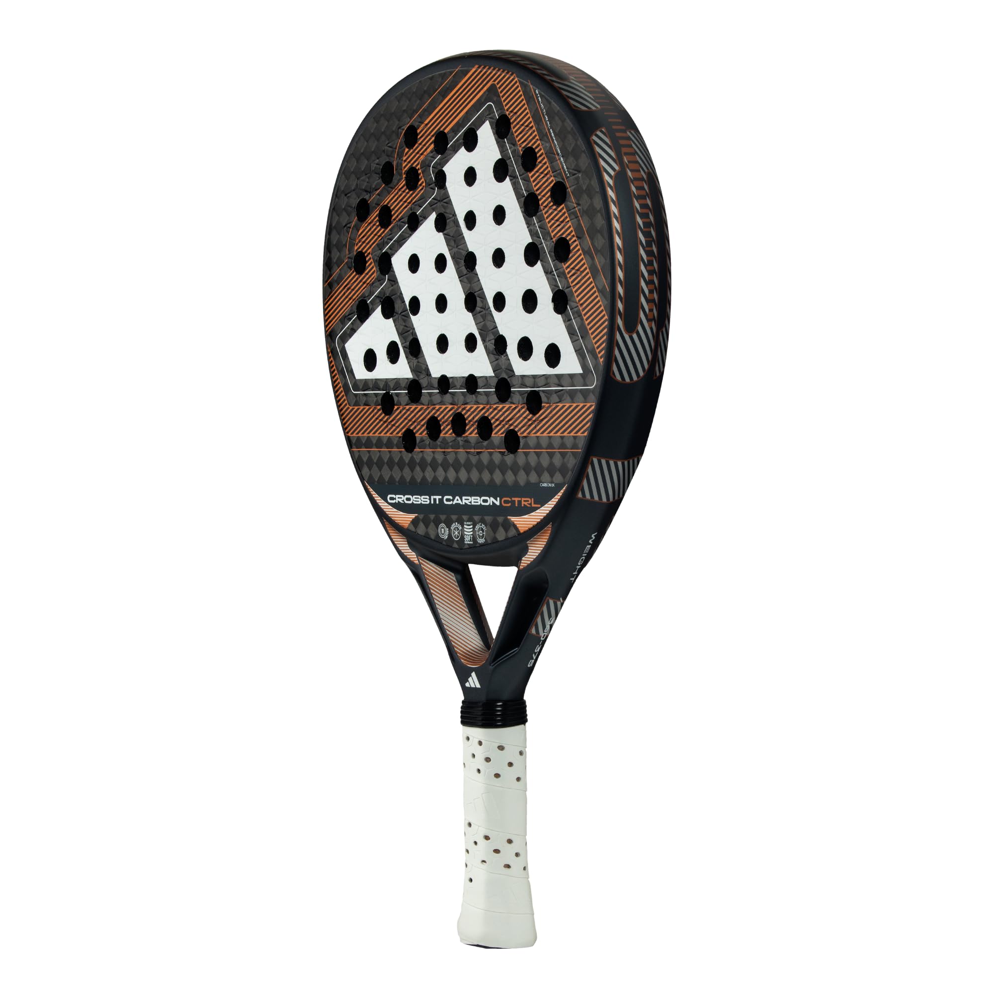 Pala de pádel adidas Cross IT Carbon Ctrl 2026,Cobre, Forma Redonda,Goma eva Soft Performance,Fibra Carbono aluminizado 6k